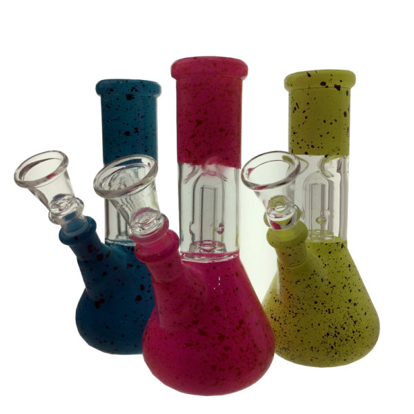 6 INCH DOOM BEAKER WITH PERCULATOR WATER PIPE