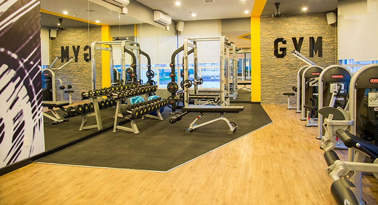 Dự án căn hộ Galaxy 9 có phòng tập gym với đầy đủ trang thiết bị hiện đại