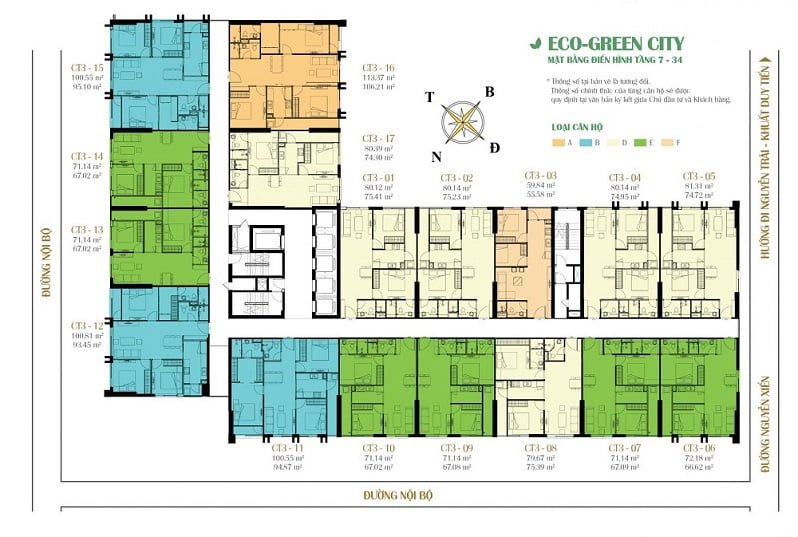 Thiết kế tòa CT3 Eco Green City