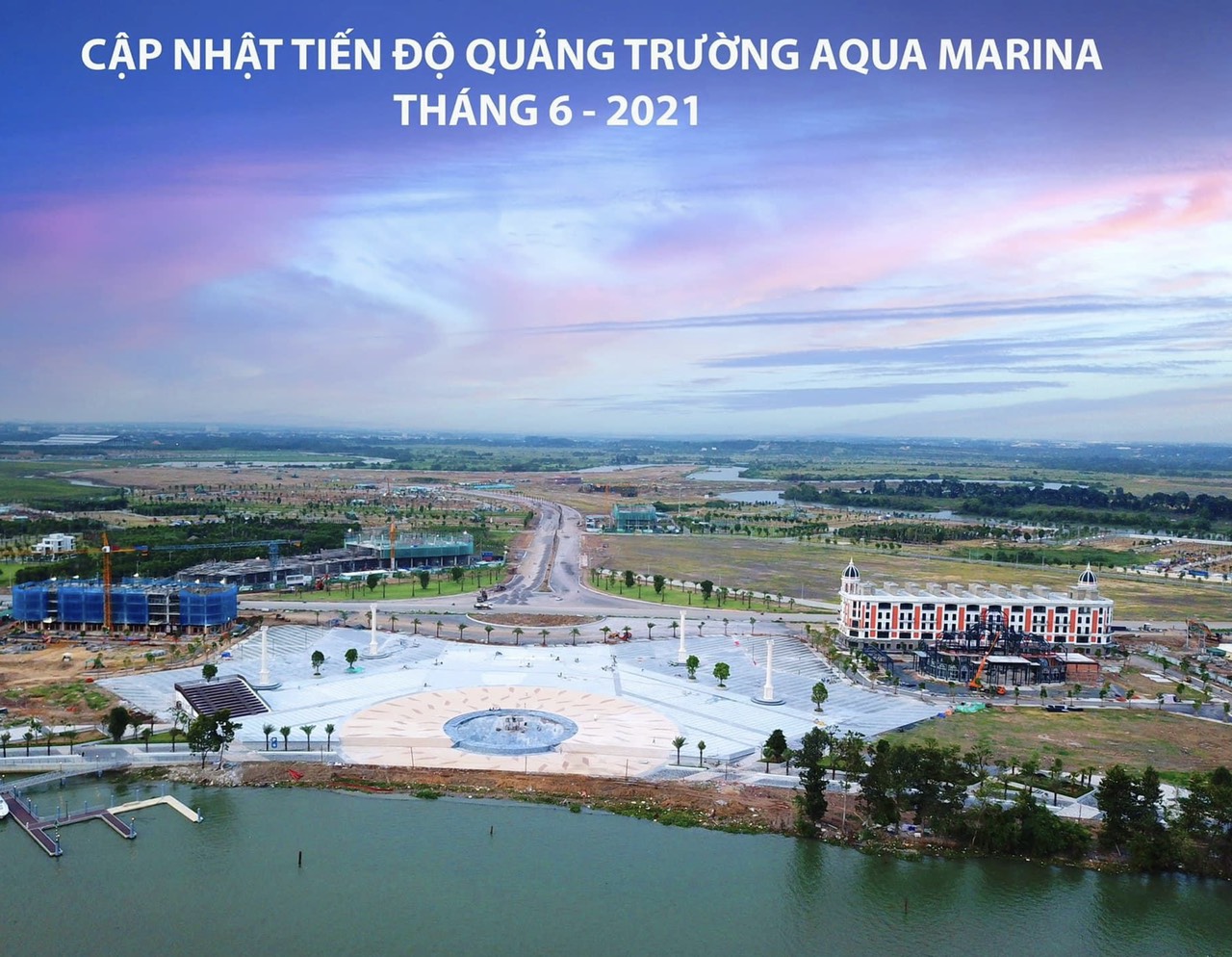 Quảng trường Aqua Marina đang chuẩn bị đi vào hoạt động tại dự án Aqua City