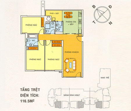 Thiết kế, mẫu nhà của Khu căn hộ cao cấp Trần Xuân Soạn (Hoàng Anh 2) | ảnh 3