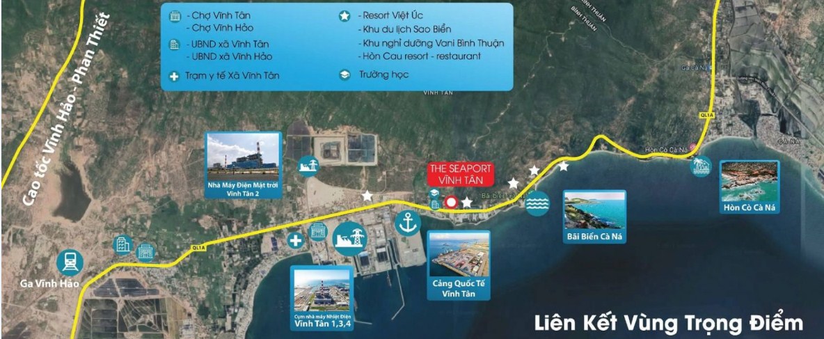 Vị trí dự án The Seaport Vĩnh Tân