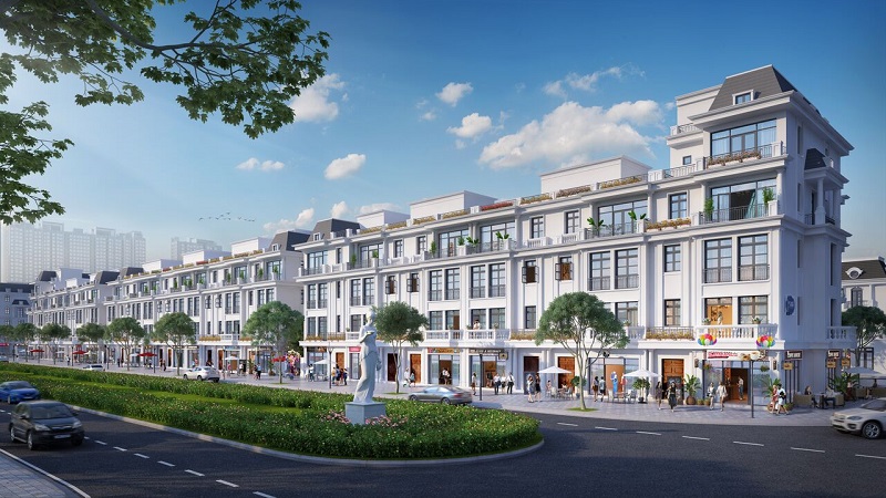 Phối cảnh shophouse Vinhomes Dream City