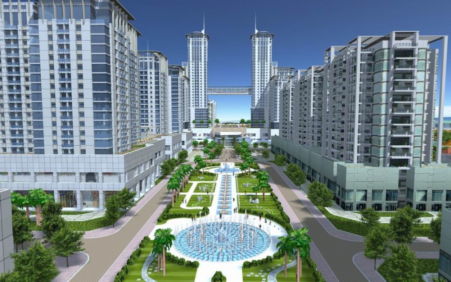Phối cảnh tổng thể Khu đô thị mới Văn Quán