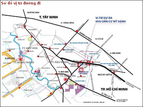 Vị trí của Khu dân cư Mỹ Hạnh Hoàng Gia | ảnh 1