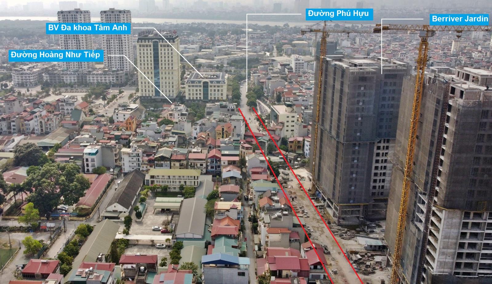 Đường Phú Hựu kéo dài đang được triển khai đi qua chung cư Berriver Long Biên
