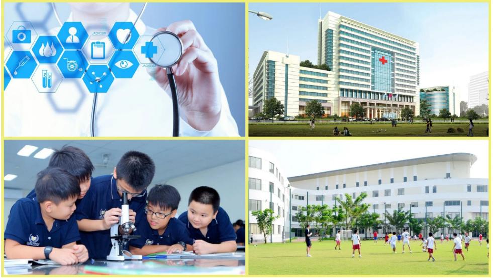 Dự án Him Lam Thượng Thanh gần các trường học và bệnh viện lớn
