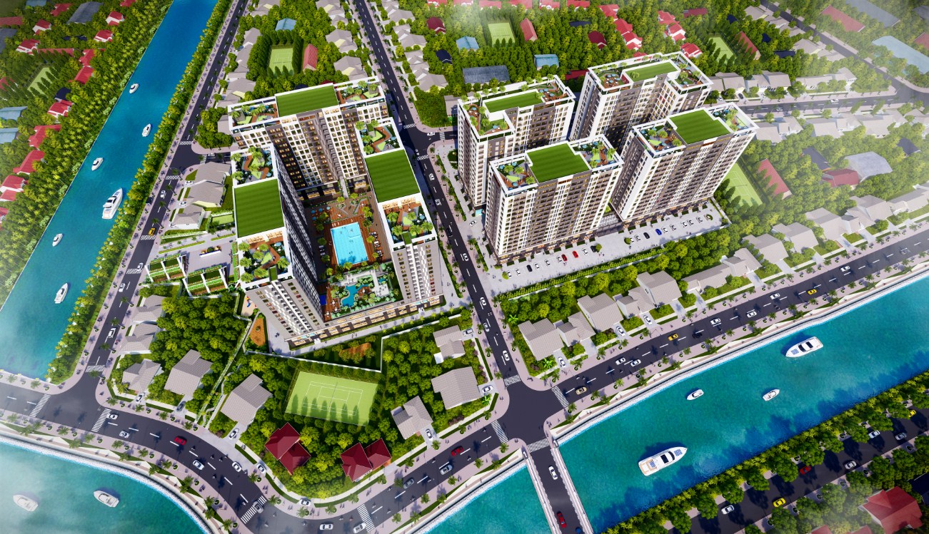 Phối cảnh tổng thể dự án Golden City Tây Ninh