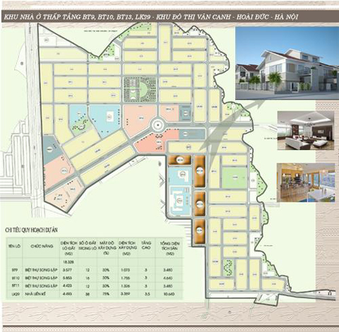 Hạ tầng, quy hoạch của Khu đô thị Vân Canh | ảnh 1