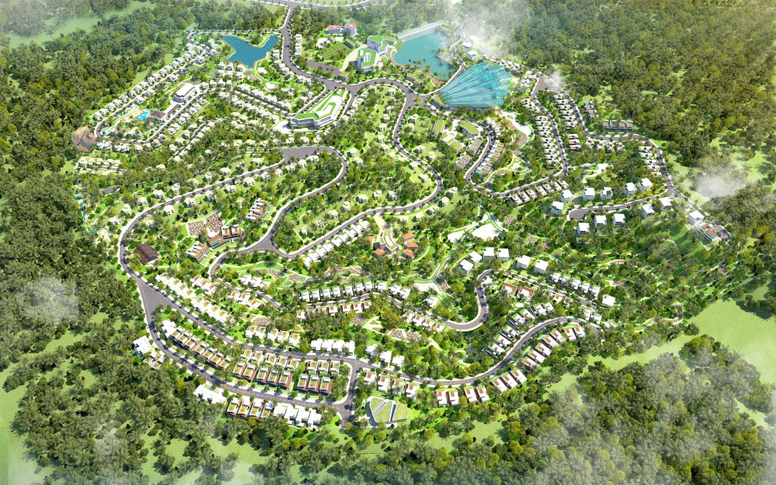 Phối cảnh tổng thể dự án Ivory Villas & Resort