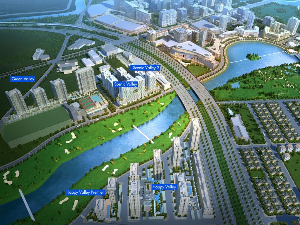 Dự án Happy Valley được quy hoạch trong khu trung tâm của Phú Mỹ Hưng cũng như toàn bộ quận 7