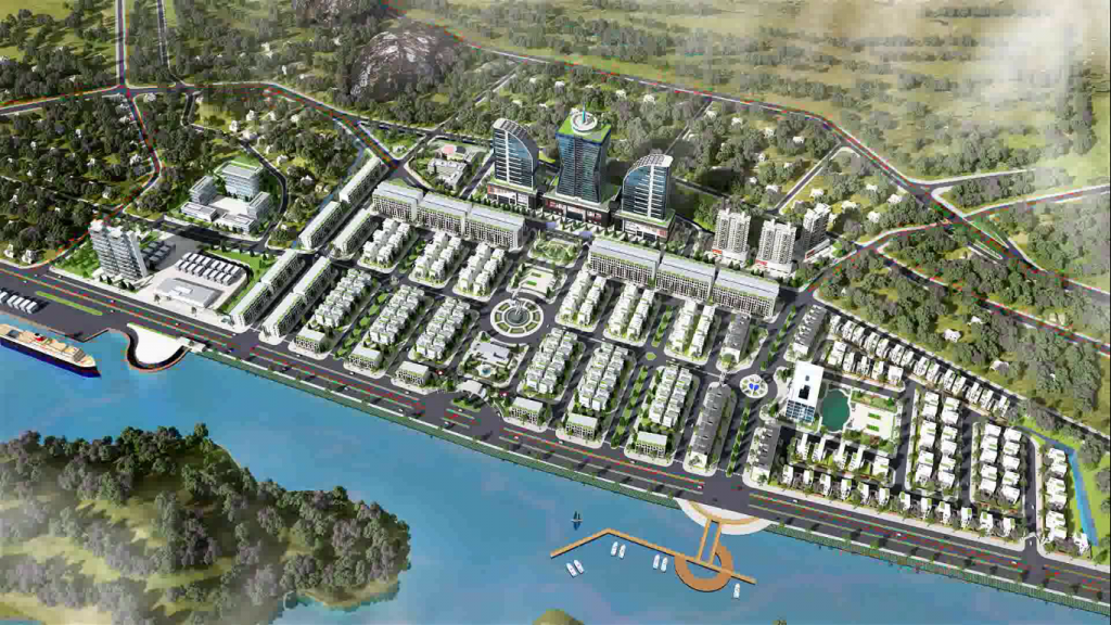 Phối cảnh tổng thể dự án khu đô thị Núi Hạm Quảng Ninh