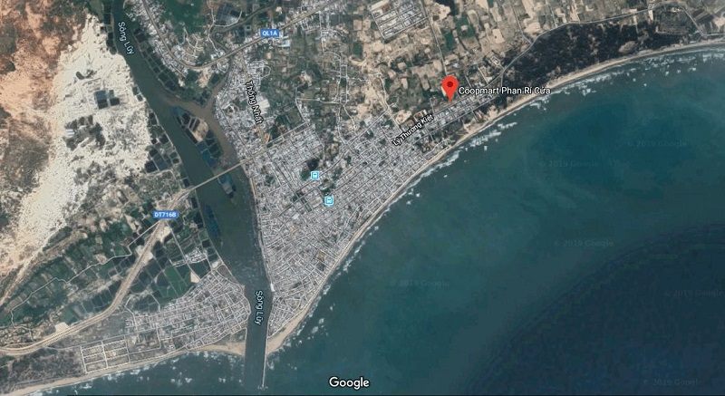 Vị trí dự án The Seaside Bình Thuận trên bản đồ