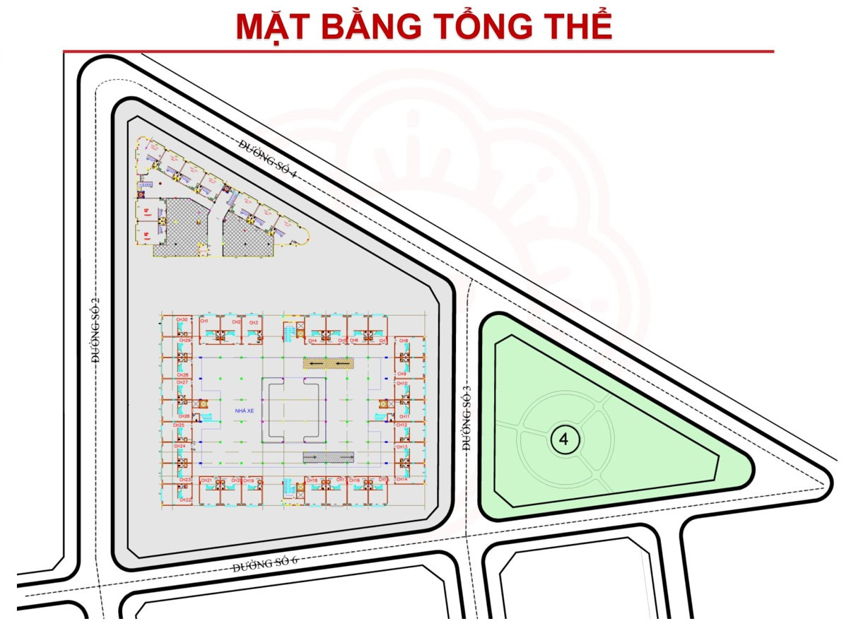 Mặt bằng tổng thể dự án 