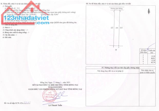 Chính Chủ Cần Bán Hết Hoặc Từng Lô Đất Gần Đường 25C, Phú Thạnh, Nhơn Trạch, Đồng Nai