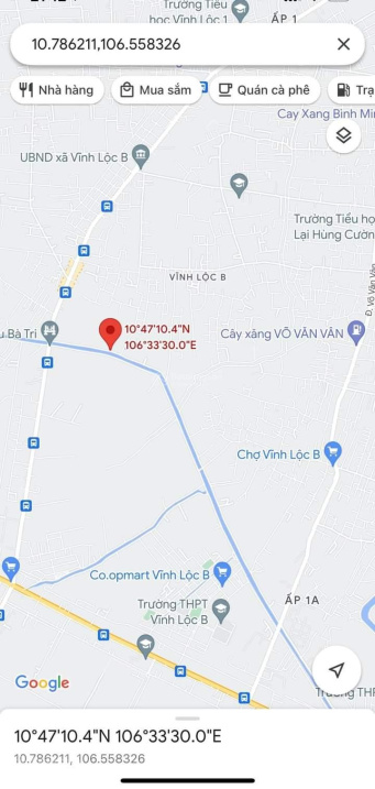 Bán Đất Đường Xe Hơi Xã Vĩnh Lộc B, Huyện Bình Chánh 1300M²11,2 Tỷ Tl, Giá Chỉ 8,8 Tr/1M2