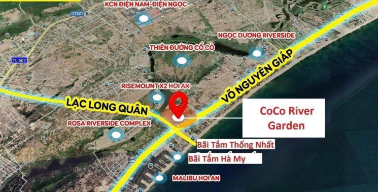 Bán Nhanh Đất Khu Dân Cư Coco River Garden, 122 M2, Mặt Tiền 5M Tại Huyện Điện Bàn, Giá 2.26 Tỷ