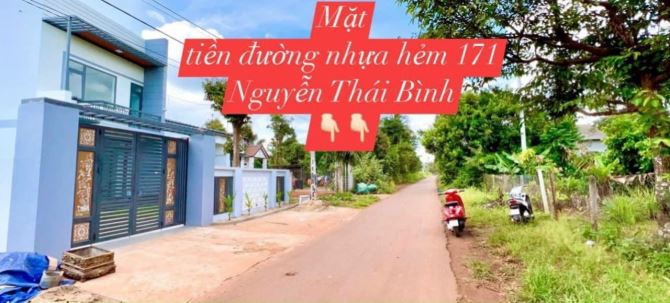 Bán Đất Mặt Tiền Đường Nhựa Hẻm 171 Nguyễn Thái Bình Xã Hoà Thắng Tp Bmt