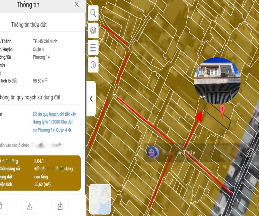 Bán Nhà Quận 4, Diện Tích 53M2, 4.65Tỷ, 1Lầu 4Pn 2Wc, Tôn Đản, Phường 14