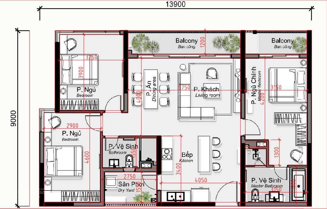 Bán Căn 3Pn 118M2 Diamond Alnata Plus, Celadon City, Tphcm. Bố Trí Sang Trọng Nhất Khu Celadon City