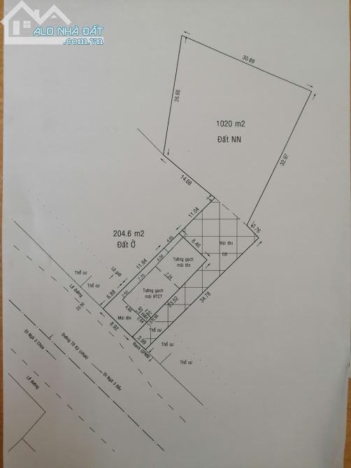 Bán Lô Đất 1220M2 Mặt Tiền Đường Tô Ký - Hóc Môn