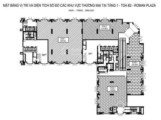 Bán Sàn Thương Mại Mặt Đường Tố Hữu Tầng 1 Tòa B2 Tổ Hợp Roman Plaza - Nam Từ Liêm, Sổ Lâu Dài