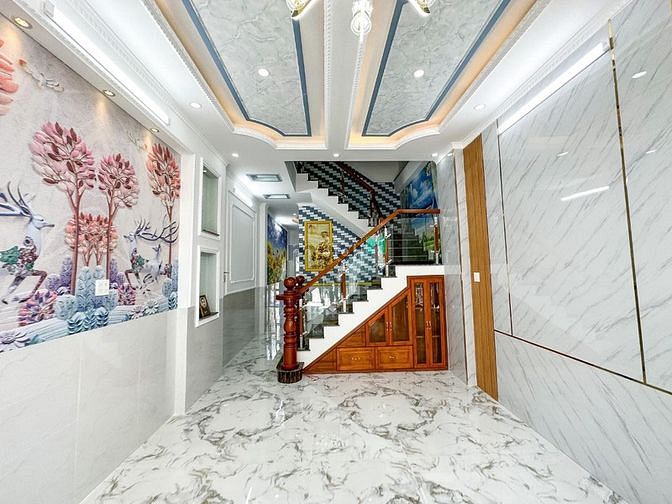 Bán Nhà Trệt 2 Lầu Sân Thượng Cao Cấp Mặt Tiền Trần Minh Sơn Giá 7.3Tỷ