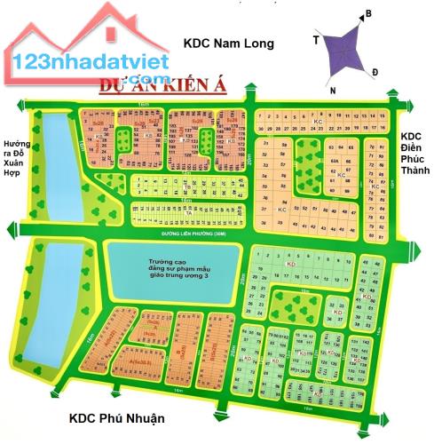 Cần Bán Đất Nền Dự Án Kdc Kiến Á Đa Dạng Diện Tích Từ 200M2, Sổ Đỏ Riêng Liên Phường, Q9