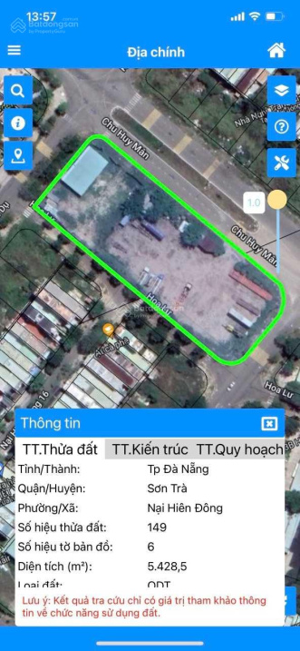 Cho Thuê Lô Góc 4 Mặt Tiền 5435M2 Đất Tại Đường Võ Văn Kiệt, Sơn Trà, Tp Đà Nẵng