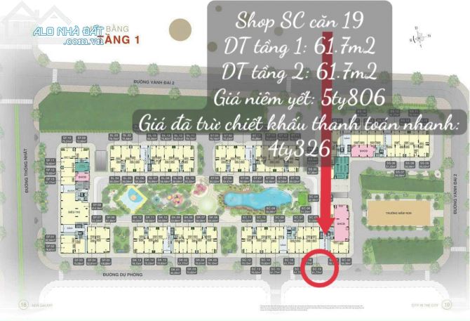 Shop House Dự Án New Galaxy Làng Đại Học, 123M2 Chỉ 34Tr/M2. Vừa Ở Vừa Kinh Doanh.