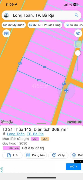 Mặt Phạm Hùng Bà Rịa 368M2 Mặt Tiền Trước Sau Ngay Đèn Đỏ Vs Điện Biên Phủ Giá 24 Tỷ. Dt 10.8 X 36M