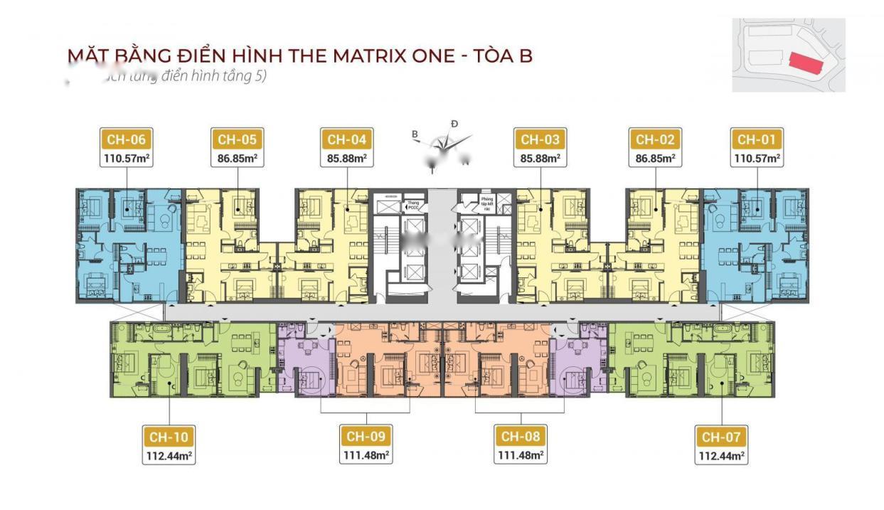 Cần Bán Căn Chung Cư The Matrix One, 3 Phòng Ngủ, 114 M2, Giá 6.8 Tỷ Tại Nam Từ Liêm - Hà Nội