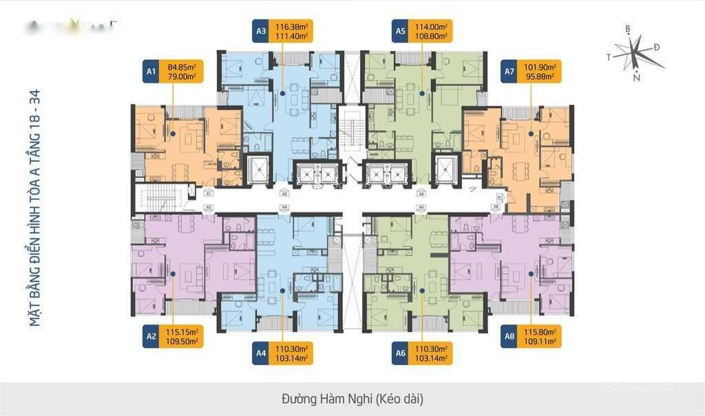 Quỹ Căn Ngoại Giao Từ 92M2 - 123M2 Sun Square Lê Đức Thọ, Mua Trực Tiếp Chủ Đầu Tư, Nt Gắn Tường