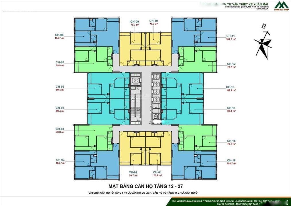 Cần Bán Nhanh Căn Chung Cư Rose Town 79 Ngọc Hồi, 2 Phòng Ngủ, 71 M2, Giá 2.7 Tỷ