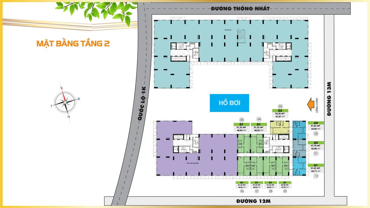 Cần Nhượng Lại Căn 2Pn, 2Wc Bcons Plaza Giá 1Tỷ7