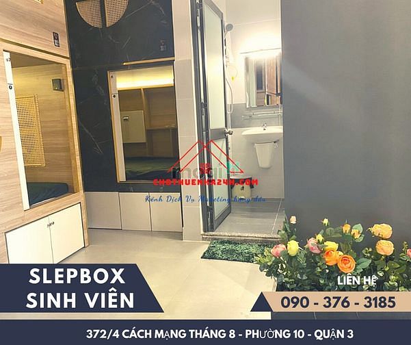 Ktx Sinh Viên Slepbox Full Nội Thất Cao Cấp Số 372/4 Cmt8, Quận 3