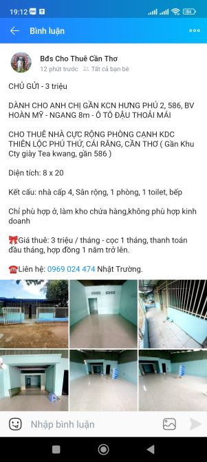 Nhà Cực Rộng Gần Khu Công Nghiệp Hưng Phú 2