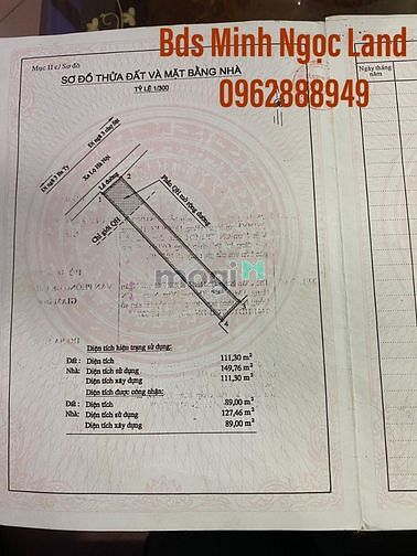 (Bán Gấp)Nhà Mt Chợ Sặt Quốc Lộ 1A 127M2Giá 10,99 Tỷ(Rẻ 10%)P Tân Biên