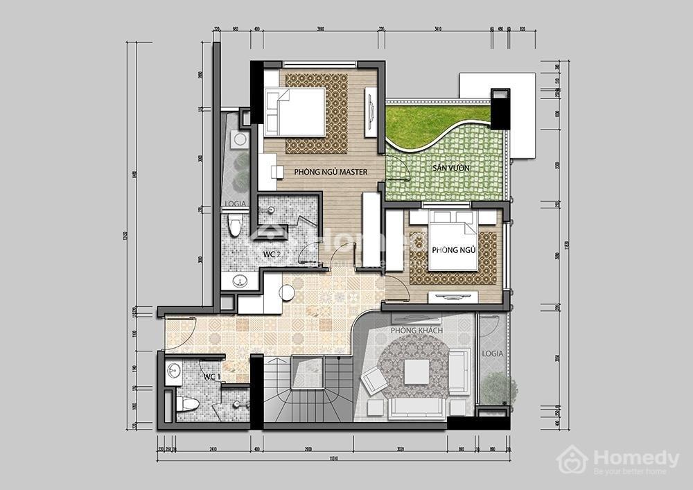 Bán Penthouse Mỹ Đình - Thiết Kế Duplex Iris Garden Full Nội Thất Cao Cấp - Giá Siêu Tốt