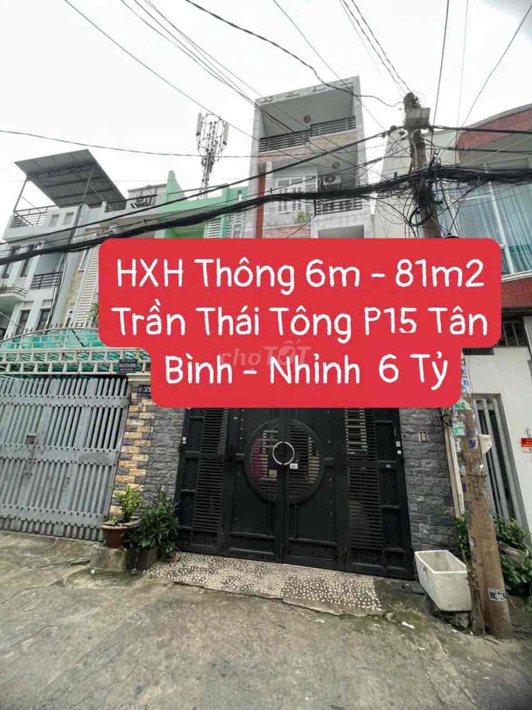 Nhỉnh 6 Tỷ Có Ngay Nhà Hxh 8M Thông - Trần Thái Tông 84M2