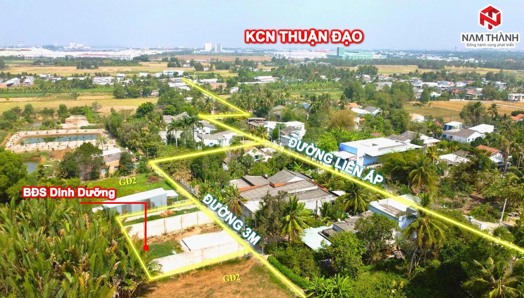 Đất Thổ Cư Xây Dựng Tự Do 103M2 Xã Long Định, Ngay Kcn Thuận Đạo