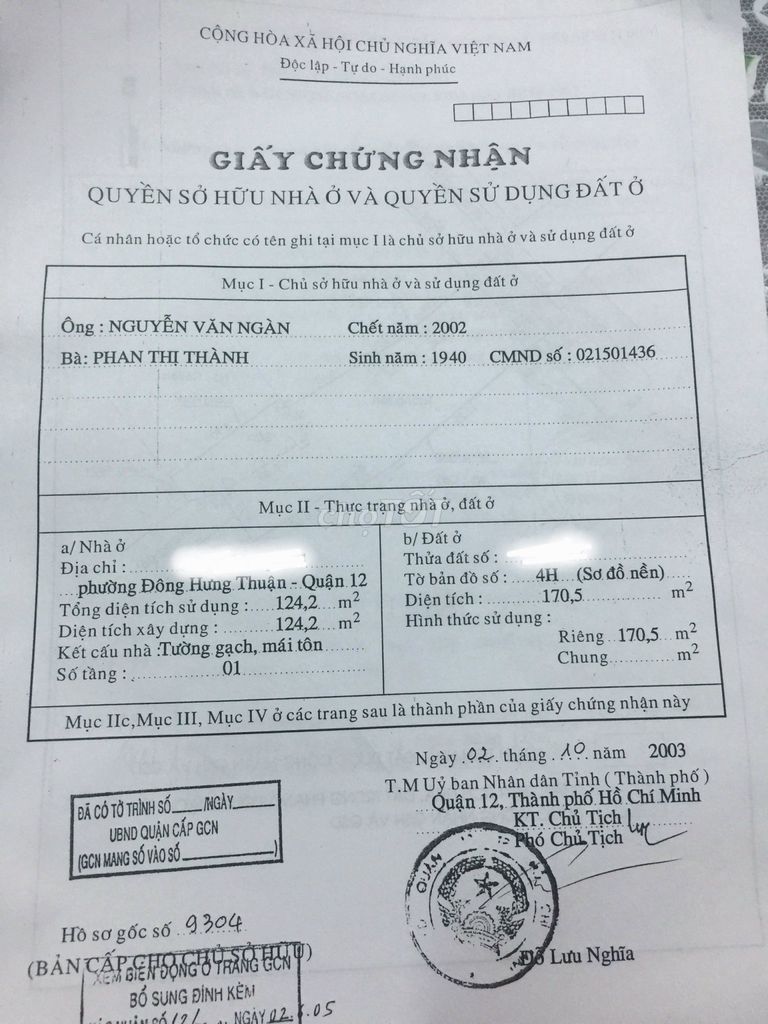 Bán Nhà Đường Nguyễn Văn Quá,P.đht,Q.12 (Chợ Cầu)