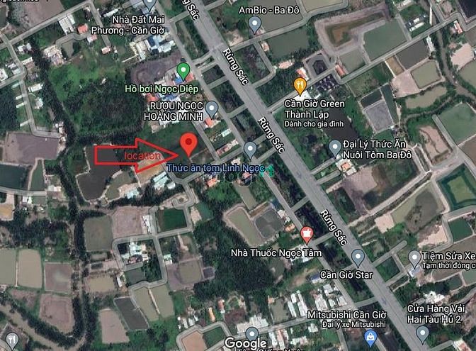 Đất Thổ Cư Lô Nhì Đường Rừng Sác, Xã Bình Khánh Cần Giờ. 40M X 30M.