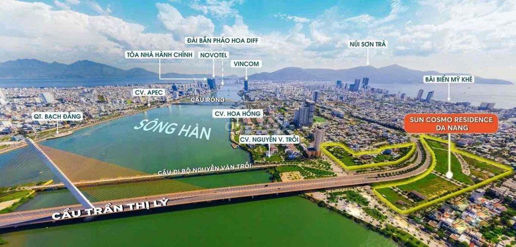 🏢Căn Hộ Cao Cấp Ven Sông Hàn + View Biển Mỹ Khê, Tp Đà Nẵng