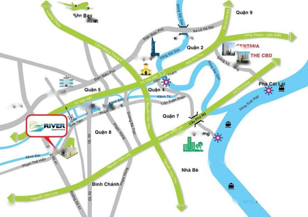 Cần Bán Gấp Căn Hộ Green River, 2 Phòng Ngủ, 151 M2, Giá 5.8 Tỷ Tại Quận 8 - Tp Hồ Chí Minh