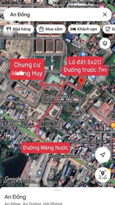 Cần Bán Nhanh Đất Nền 100 M2, Mặt Tiền 5M Tại An Đồng - An Dương - Hải Phòng, Giá 2.5 Tỷ