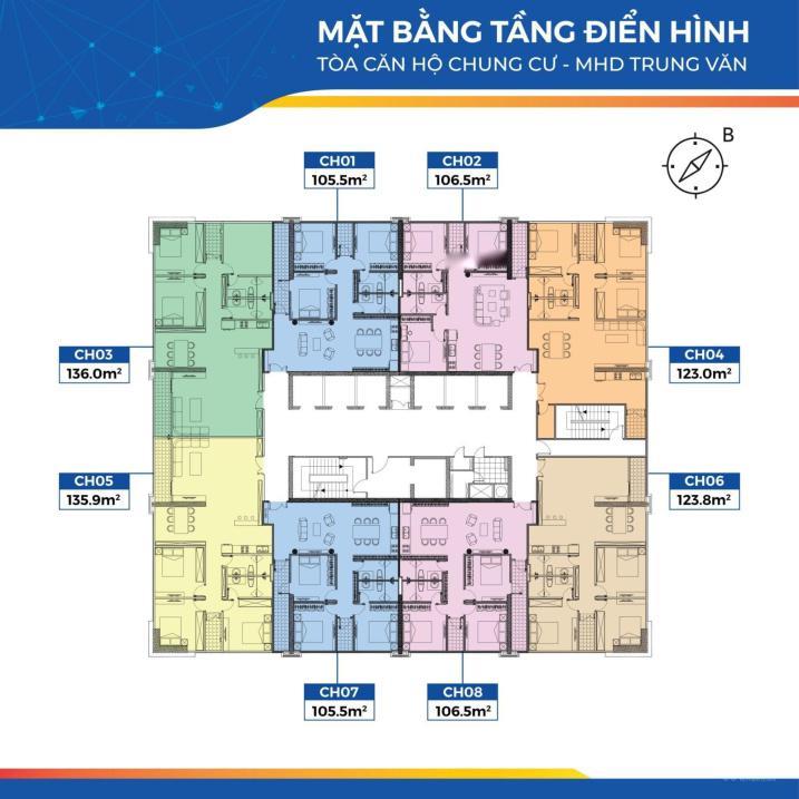 Bán Nhanh Chung Cư Mhd Trung Văn, 3 Phòng Ngủ, 123 M2, Giá 5.48 Tỷ Tại Nam Từ Liêm - Hà Nội