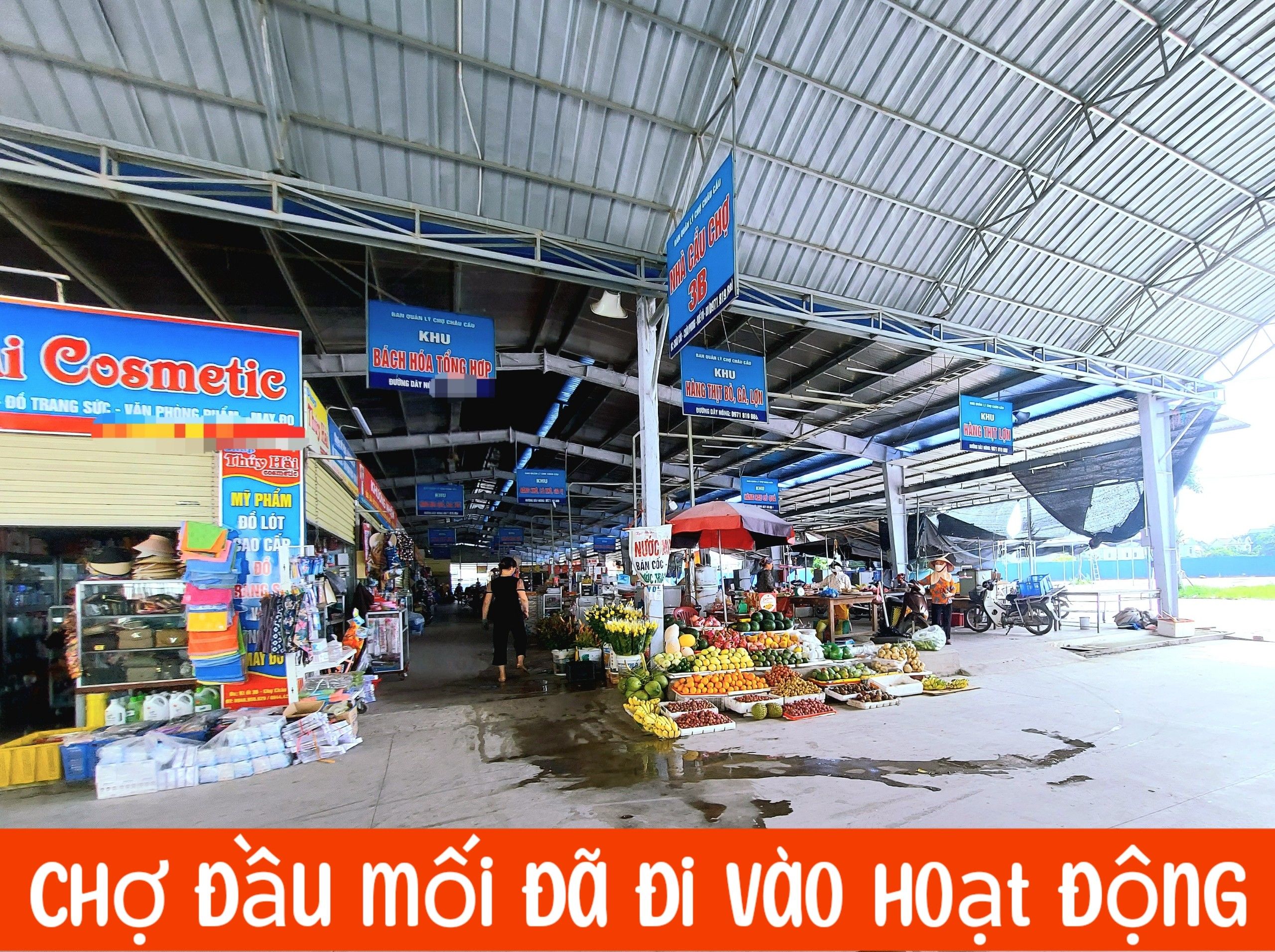 Shop Chợ 2 Tầng Khép Kín, Vừa Ở Vừa Kinh Doanh Được Luôn Tại Chợ Đầu Mối Châu Cầu, Quế Võ