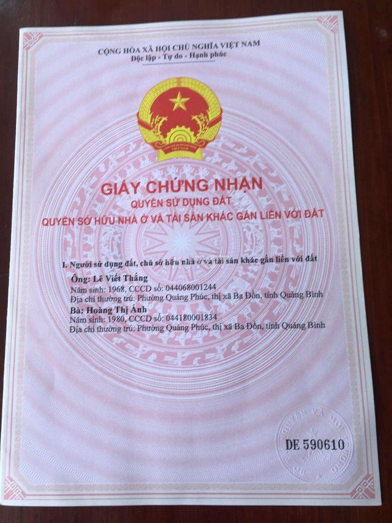 Bán Đất 18X35M Thôn Phú Sơn Xã Sơn Lộc Bố Trạch Quảng Bình 1,5 Tỷ