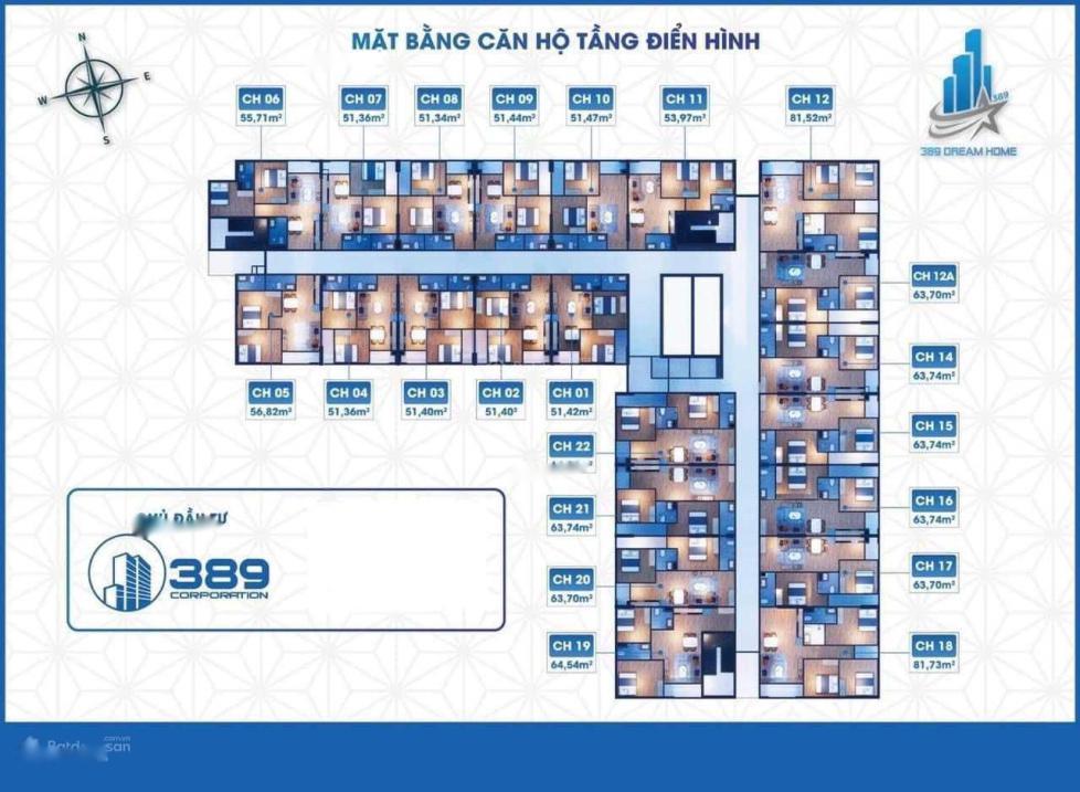 Chuyển Nhượng Chung Cư Chung Cư 389 Dream Home, 2 Phòng Ngủ, 63 M2, Giá 1.07 Tỷ Tại Vinh